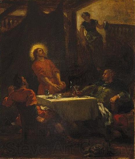 Eugene Delacroix The Disciples at Emmaus, or The Pilgrims at Emmaus Germany oil painting art